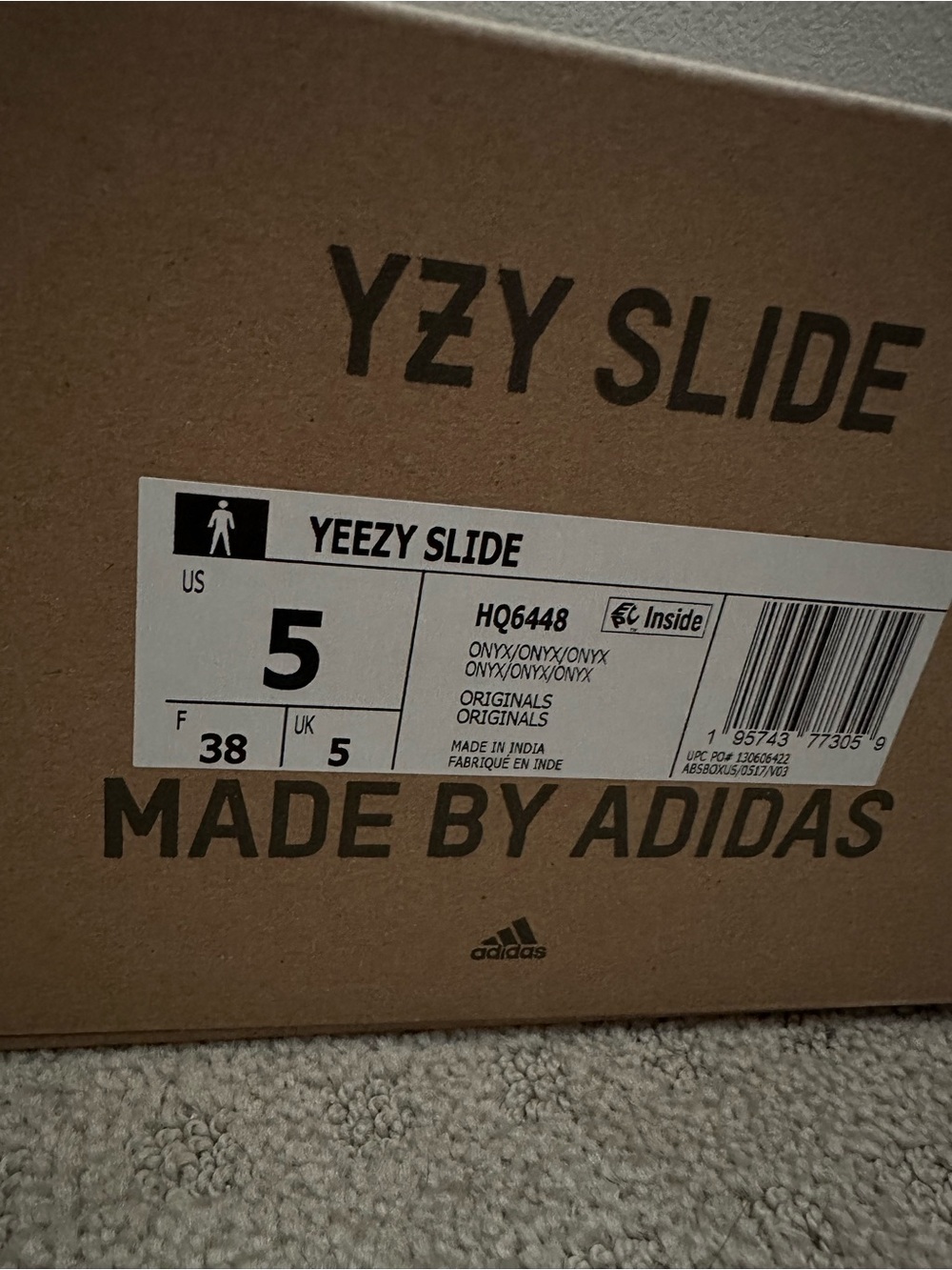 Black Yeezy Slides